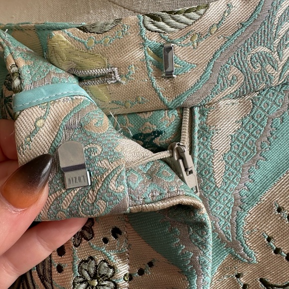 ETRO JACQUARD CIGARETTE TROUSERS- Size 40 Italian - Picture 11 of 16